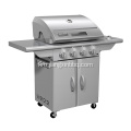 ដែកអ៊ីណុក 4 Burners Propane Gas BBQ